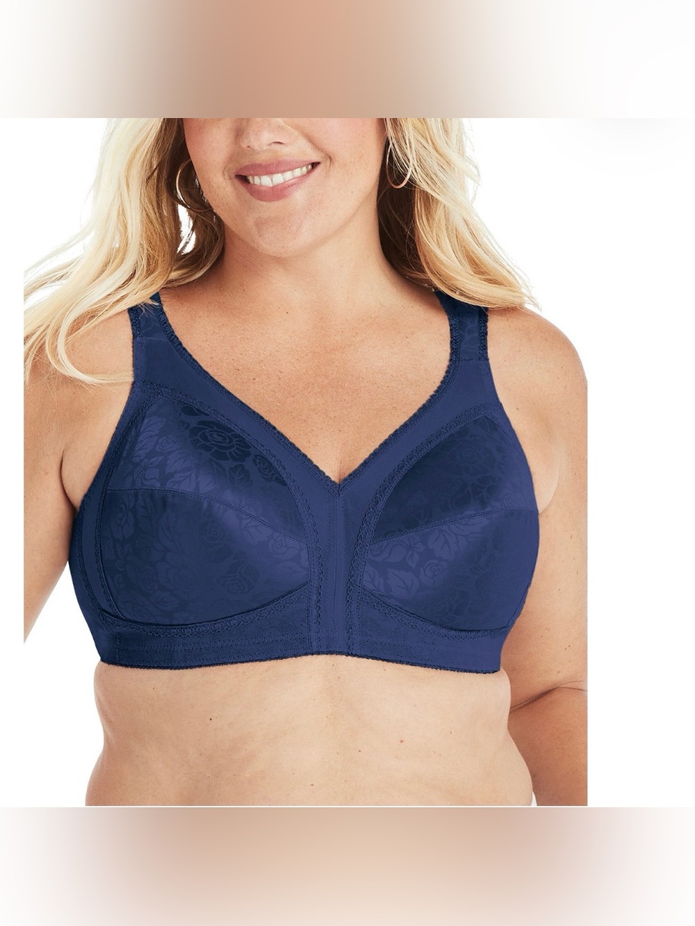 Bra Ultimate Shoulder Comfort Side & Back Smoothing Playtex 38DDD sailor blue